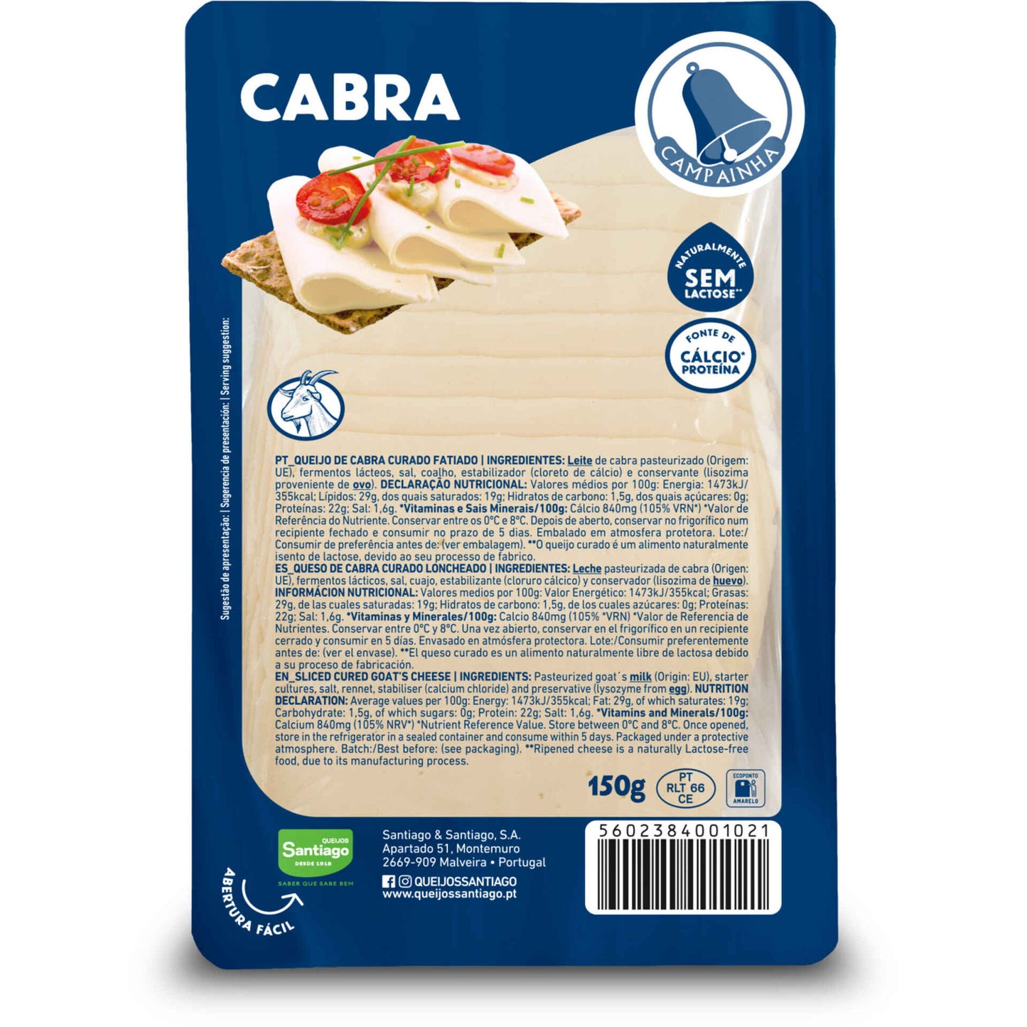 Queijo de Cabra Curado Fatiado