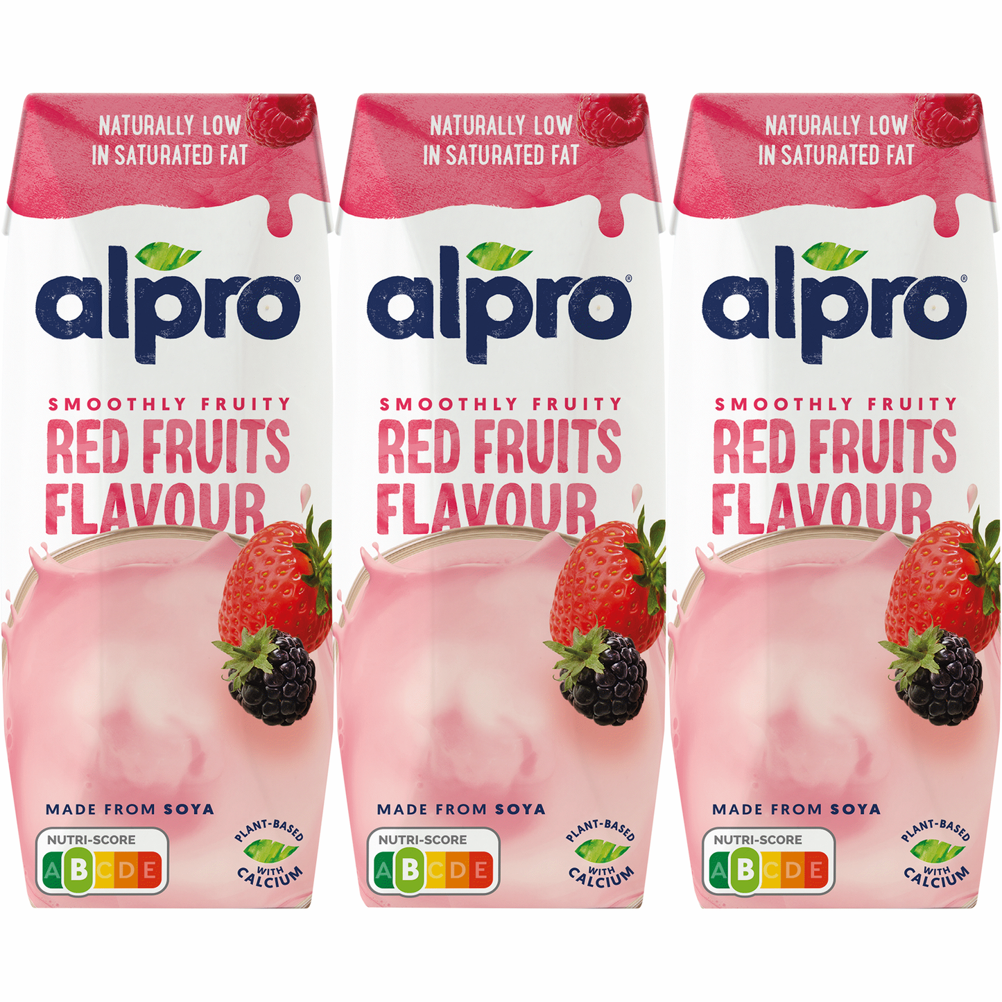 Bebida Vegetal de Soja Frutos Vermelhos