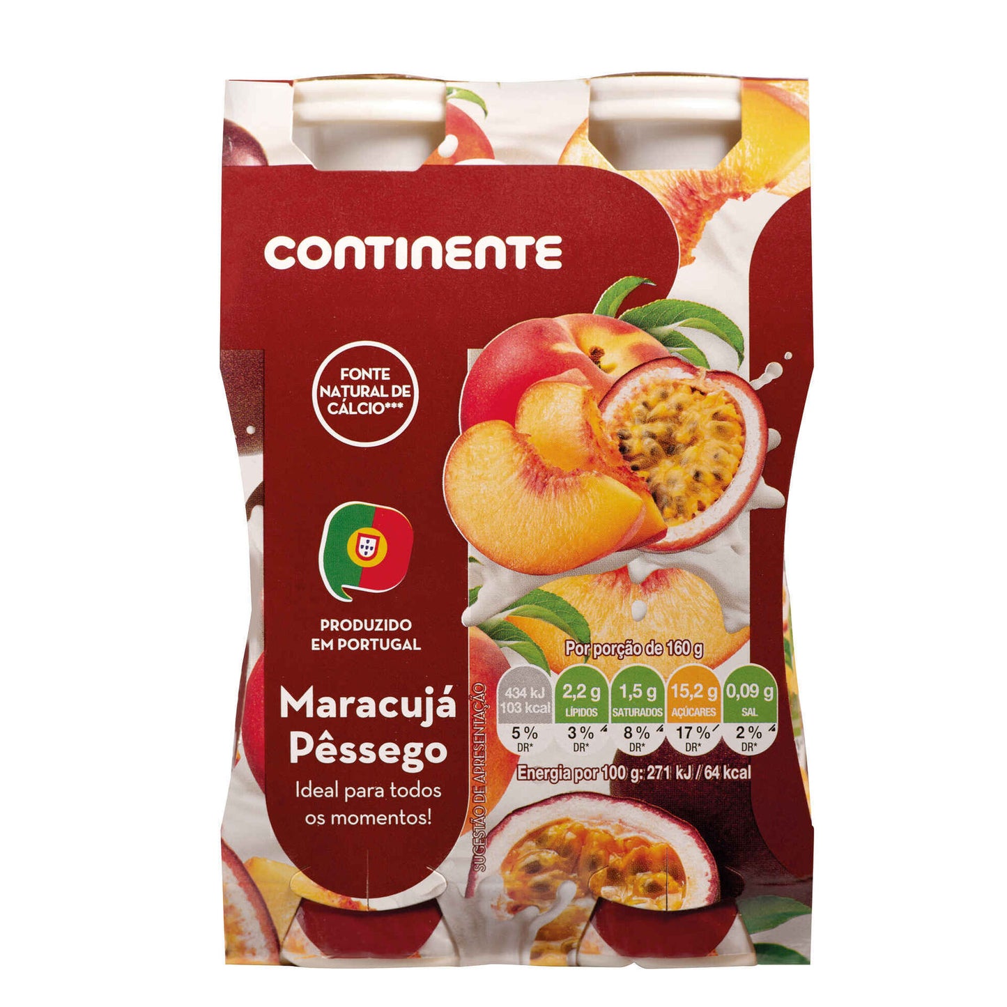 Iogurte Líquido Pêssego Maracujá