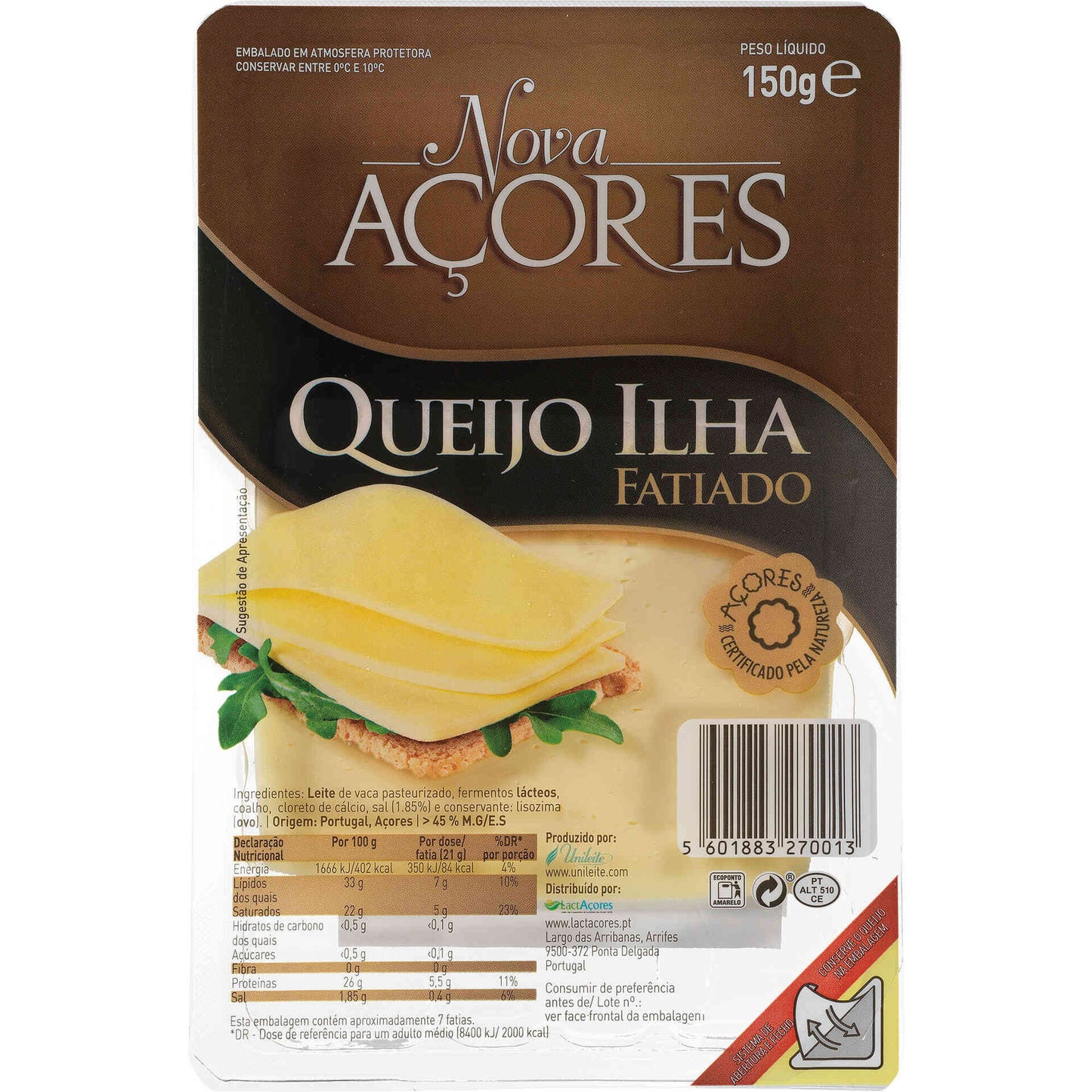 Queijo da Ilha Fatiado