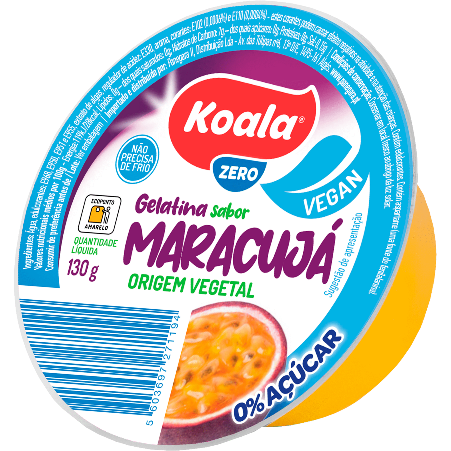 Gelatina Pronta Vegetal Maracujá