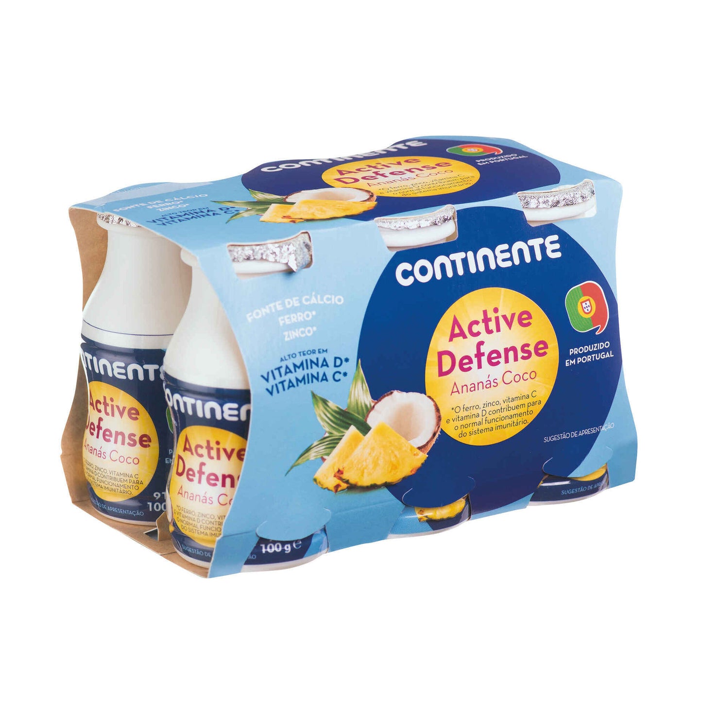 Iogurte Líquido Active Defense Ananás e Coco