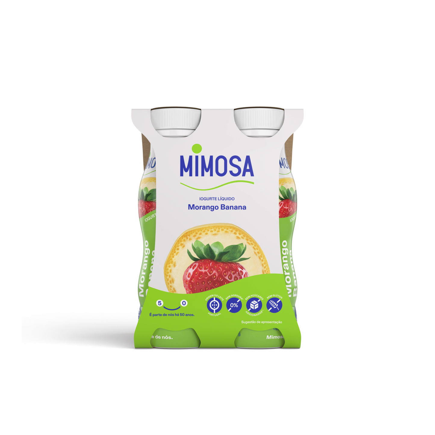 Iogurte Líquido Banana e Morango