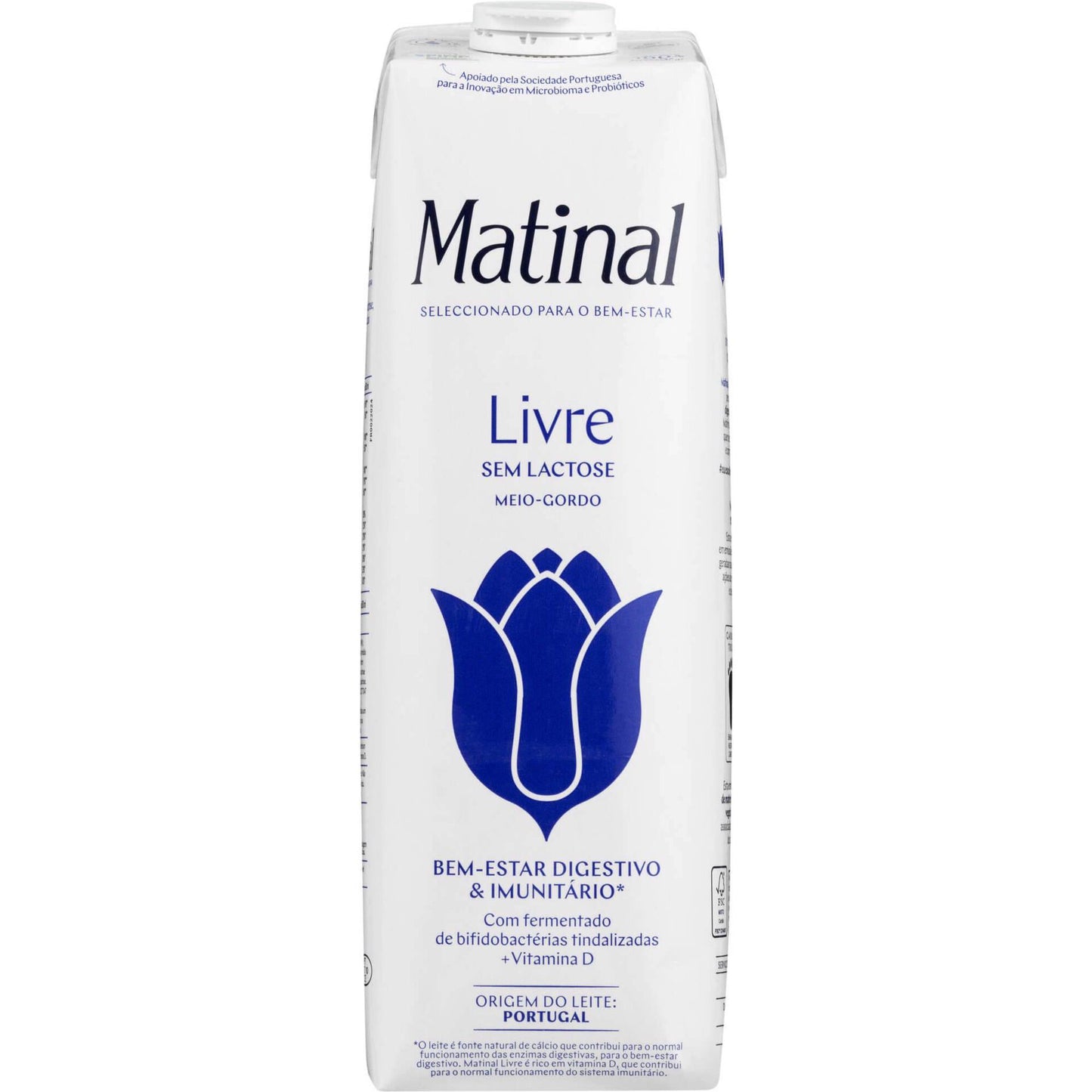 Bebida de Leite UHT Livre Meio Gordo Sem Lactose