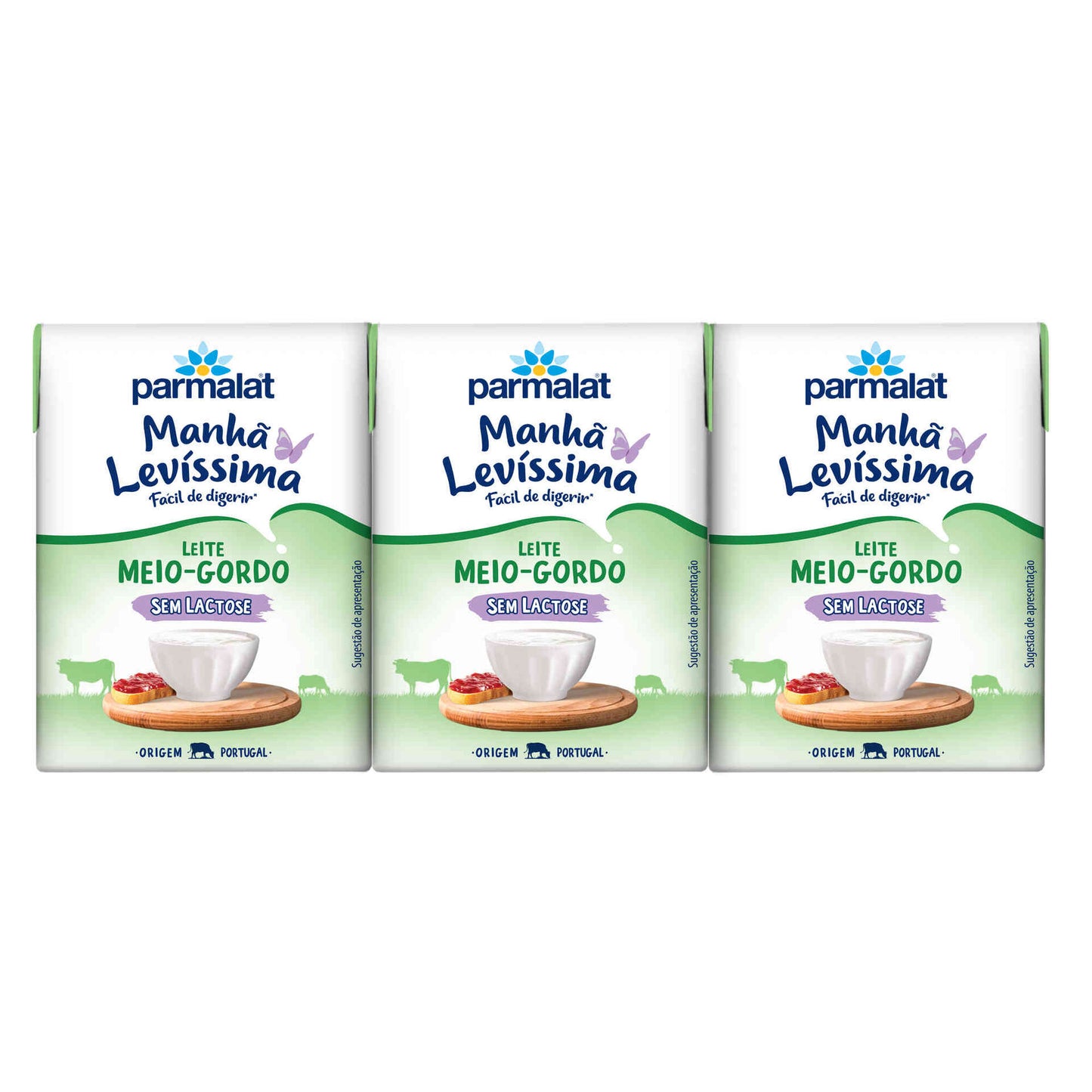 Leite UHT Meio Gordo Manhã Levíssima sem Lactose
