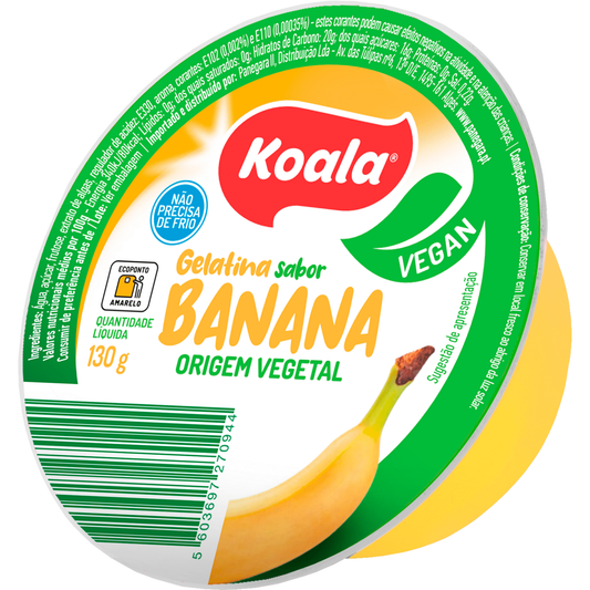 Gelatina Pronta Vegetal Banana