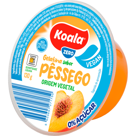 Gelatina Pronta Vegetal Pêssego