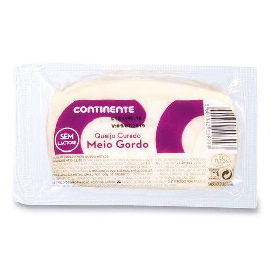 Queijo de Vaca Curado Meio Gordo sem Lactose