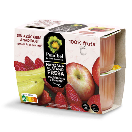 Puré de Maçã, Morango e Banana