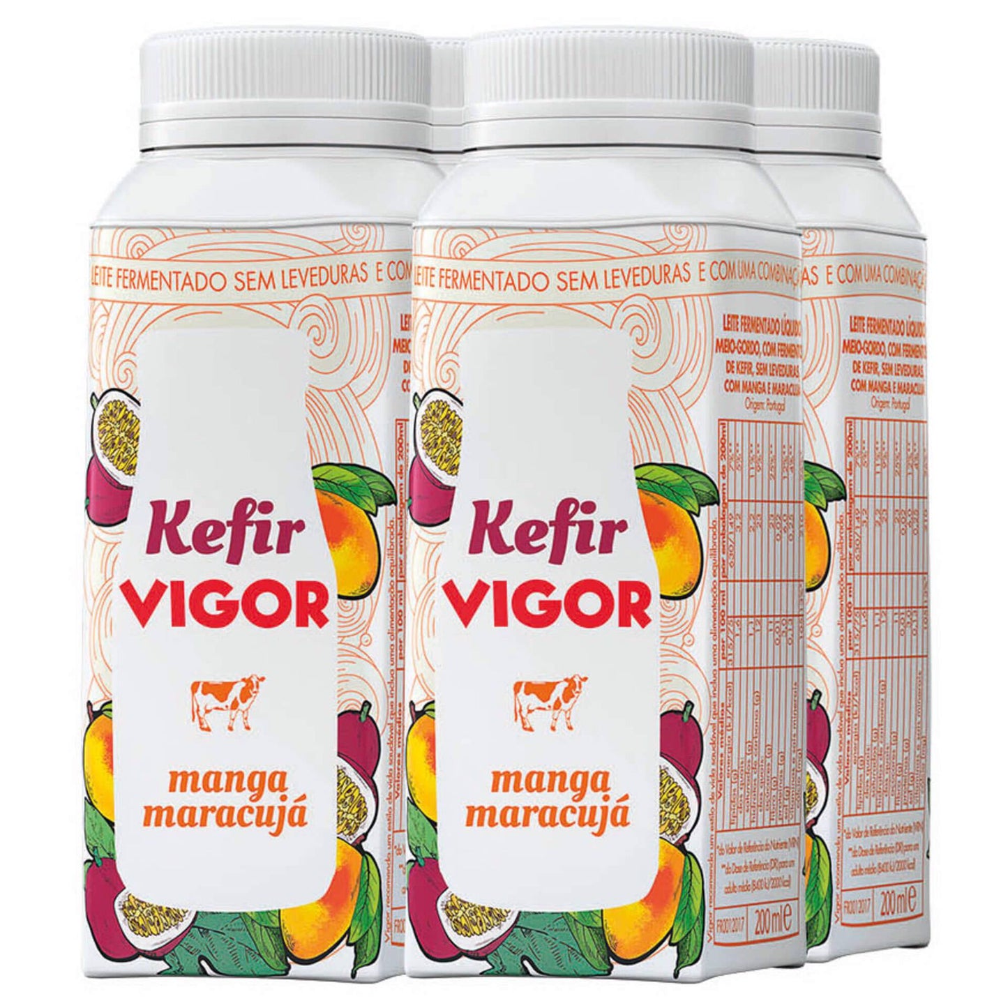 Leite Kefir Manga e Maracujá