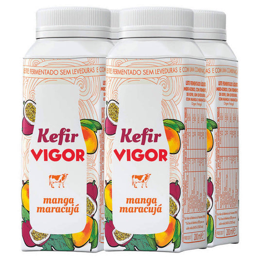 Leite Kefir Manga e Maracujá