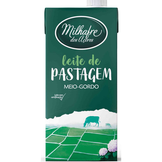 Leite UHT Meio Gordo Pastagem Açores