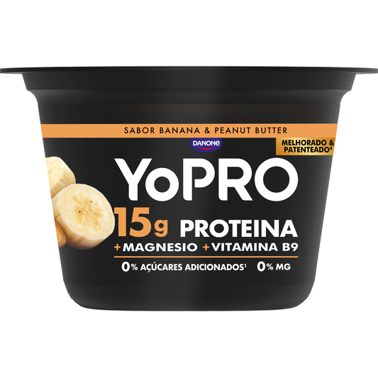 Iogurte Proteína Manteiga de Amendoim e Banana