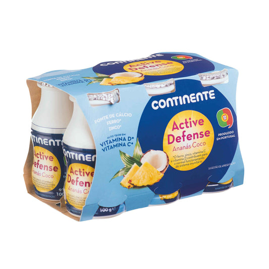 Iogurte Líquido Active Defense Ananás e Coco