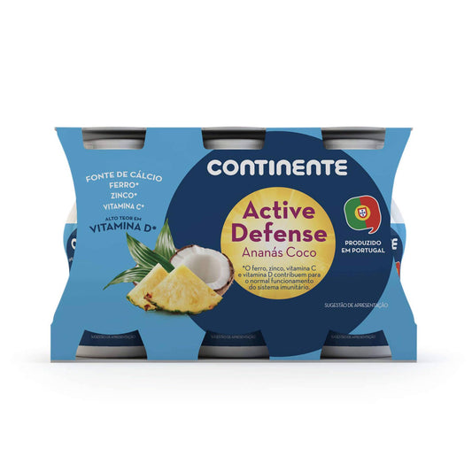 Iogurte Líquido Active Defense Ananás e Coco
