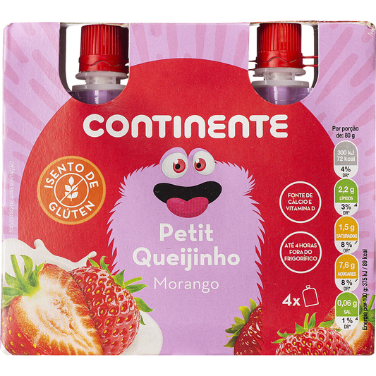 Queijinho Pouch Morango Infantil