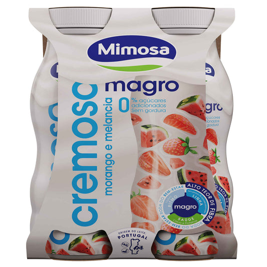 Iogurte Líquido Cremoso Magro Morango e Melancia