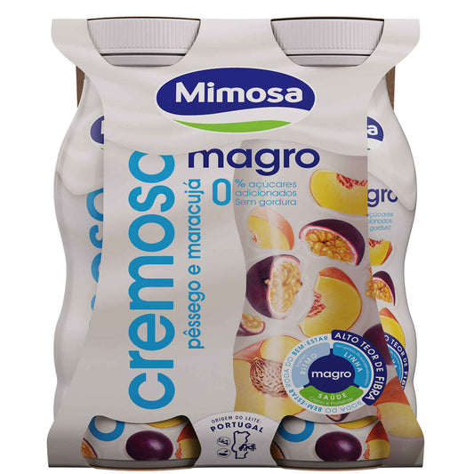 Iogurte Líquido Cremoso Magro Pêssego e Maracujá