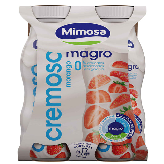 Iogurte Líquido Cremoso Magro Morango