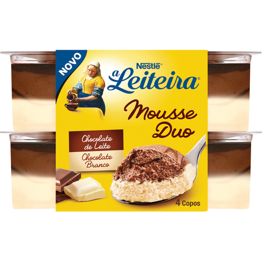 Mousse Duo Chocolate Leite e Chocolate Branco