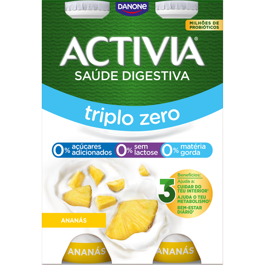 Iogurte Líquido Bifidus Triplo 0% Ananás sem Lactose