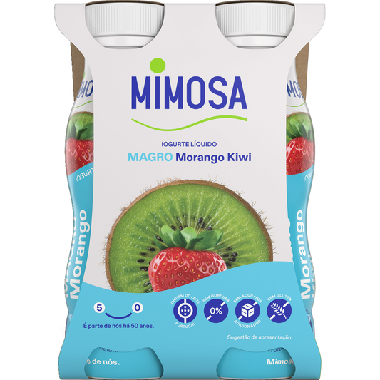 Iogurte Líquido Magro Morango e Kiwi