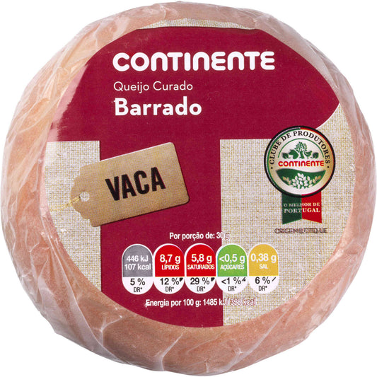 Queijo de Vaca Curado Barrado