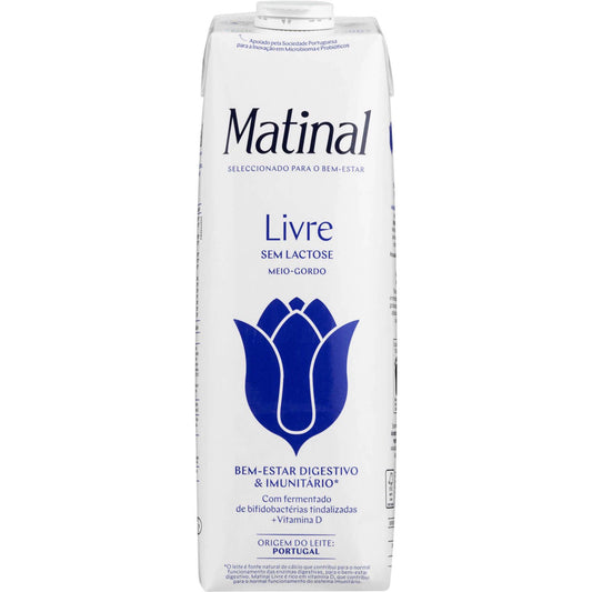 Bebida de Leite UHT Livre Meio Gordo Sem Lactose