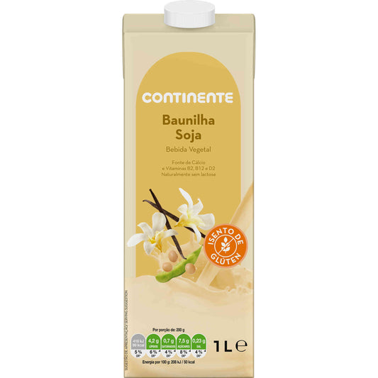 Bebida Vegetal de Soja e Baunilha