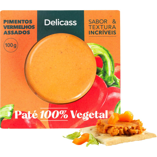 Patê Vegetal de Pimentos Vermelhos Assados