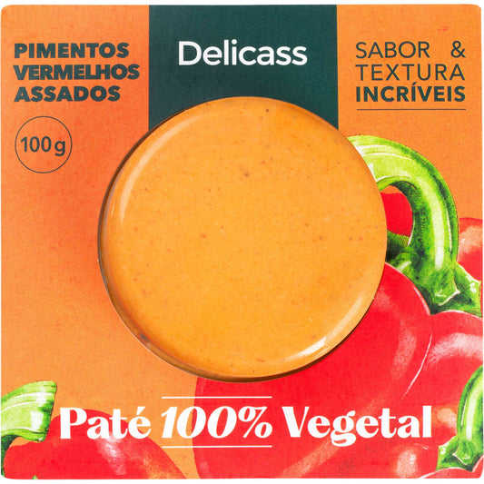 Patê Vegetal de Pimentos Vermelhos Assados
